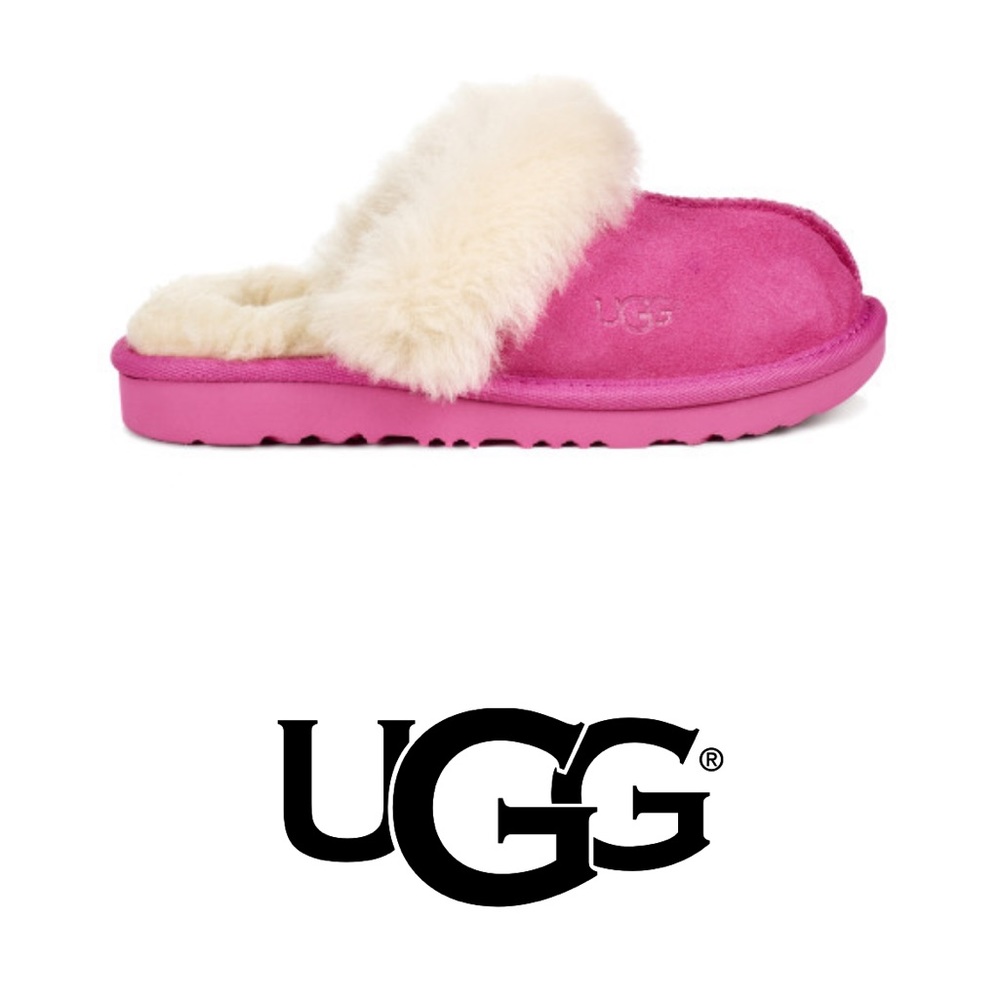 UGG Girls Kids Cozy II Slipper Pink Azalea uggs size 3/35